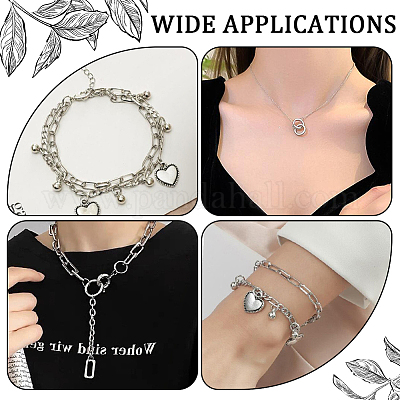 800 шт. 4 стиля разъемных колец из нержавеющей стали 304 STAS-BBC0006-17-1