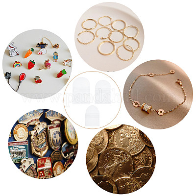 100 шт. 3 размера ПВХ однокарманные держатели для монет ABAG-GA0001-22-1