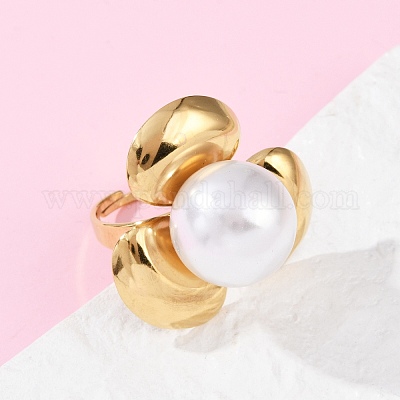 Регулируемые кольца для пальцев из нержавеющей стали 304 RJEW-S629-02G-1