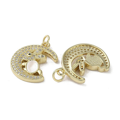 Латунные микро проложить кубического циркония подвески KK-G485-14G-1