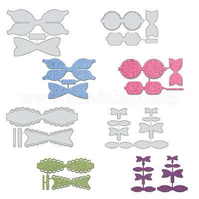 BENECREAT 4Pcs 4 Styles Steel Metal Stencil Template 