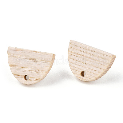 Фурнитура для серег из ясеня EJEW-N017-011M-1