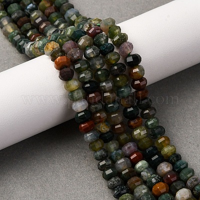 Природного индийского агата бисер нитей G-P587-D07-01-1