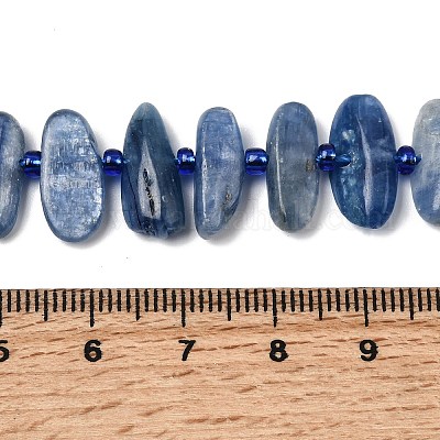 Натуральный кианитовые бисер пряди&nbsp;G-L649-A01-01-1