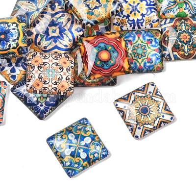 1 пакетик стеклянных кабошонов GGLA-FS0001-19B-1