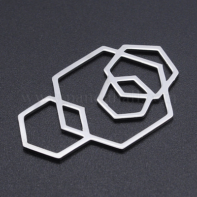 Не тускнеющие филигранные соединительные звенья из нержавеющей стали 201 STAS-N090-JN794-1-1