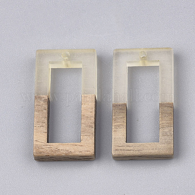 Подвески из смолы и ореха&nbsp;LS-RESI-S358-10B-1