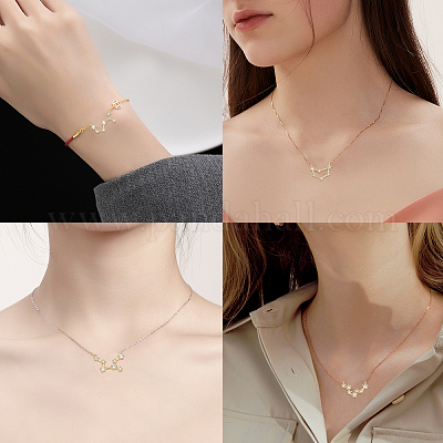 Кулоны из латуни с прозрачным фианитом ZIRC-SC0001-06-1