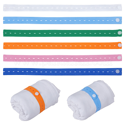 30 pz elastici per asole con bottone in plastica&nbsp;OCOR-WH0077-082-1