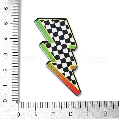 Подвески из непрозрачного акрила с двусторонней печатью FIND-D283-09E-1