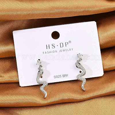 Серьги-гвоздики из циркония EJEW-P301-14P-1