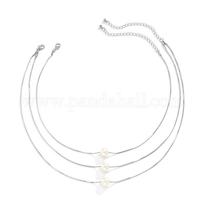 3 шт. латунные и искусственные жемчужины круглые подвески ожерелья WGFA1C2-02-1