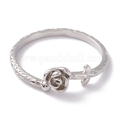 Anelli gemelli in ottone&nbsp;RJEW-P020-08P-1
