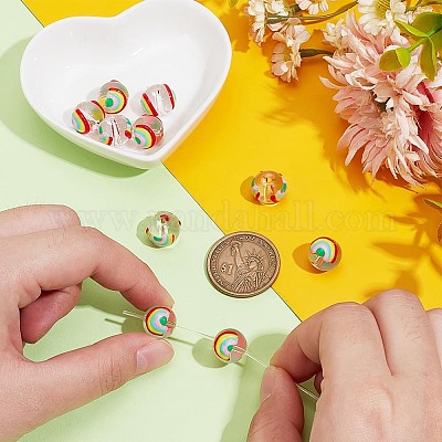 12 шт. Прозрачные стеклянные бусины GGLA-PH0001-59-1