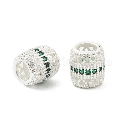 Латунные микро проложить Цирконий Европейский бисером KK-P297-05S-02-1