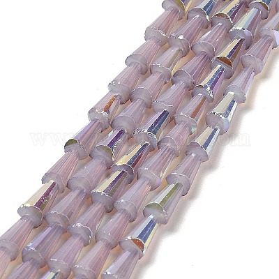 Выпечка окрашенные стеклянные бусины пряди DGLA-D001-03H-1