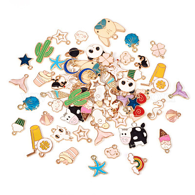 Подвески из эмали и сплава ENAM-CD0001-02-1