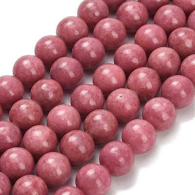 Природные родонит бисер нитей&nbsp;G-F820-K05-10mm-1