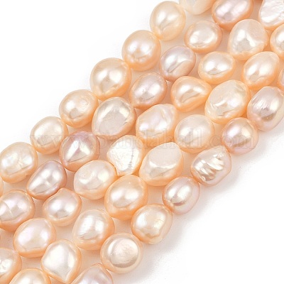 Нити из натурального культивированного пресноводного жемчуга PEAR-P064-20L-04B-1