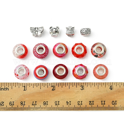 Европейские бусины из сплава и смолы в тибетском стиле своими руками DIY-FS0006-78E-1