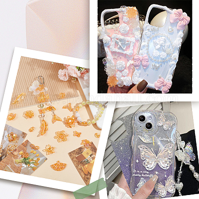 100 г смоляных подвесок и бусин набор для самостоятельного изготовления бижутерии OHAR-SC0003-01B-1