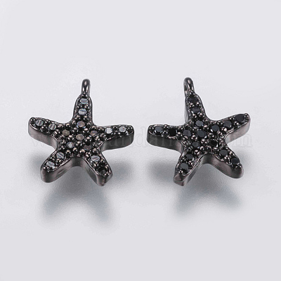 Латунные микро проложить кубического циркония подвески ZIRC-G132-53B-1