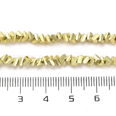 Стеклянные бусины с гальваническим покрытием  EGLA-D030-16A-03-1