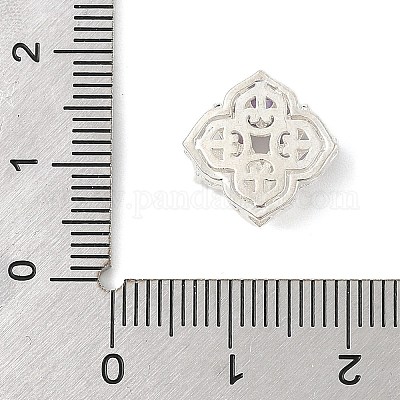 Латунные микро проложить кубического циркония бусы KK-K297-30S-1