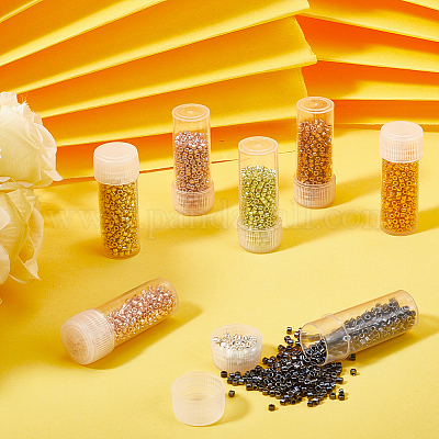 80 г 8-х видов цилиндрических бусин SEED-SC0001-27-1
