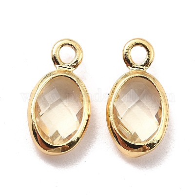 Экологически чистая латунь со стеклянными подвесками KK-K268-01I-1