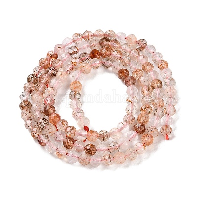 Нити бусин из натурального черного золота с рутилированной кварцевой крошкой G-N342-21B-01-1