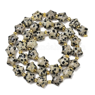 Природные яшмы далматин бисер нитей G-Z080-A08-10mm-1