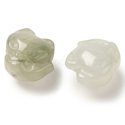 Резные бусины из натурального нефрита G-P550-14E-1