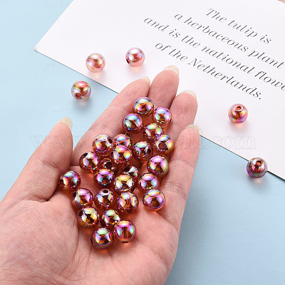 Прозрачные акриловые бусины MACR-S370-B12mm-765-1