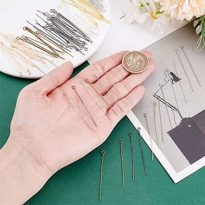 1200 шт. 6-х цветные литые штифты с ушками&nbsp;FIND-PH0025-40-1