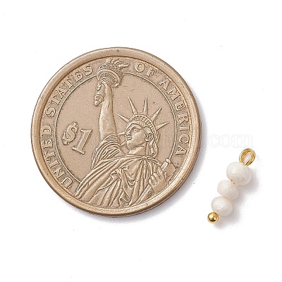 Подвески из натурального пресноводного жемчуга в форме картофеля PALLOY-JF04642-01-1