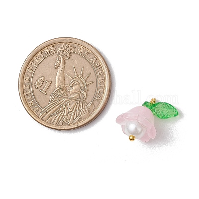 9шт 9 цвета стеклянные подвески PALLOY-MZ00837-1