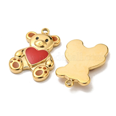 Подвески из нержавеющей стали 304 с эмалью STAS-L022-165G-1