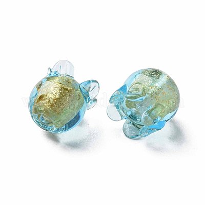 Wholesale Handmade Gold Foil Lampwork Beads 