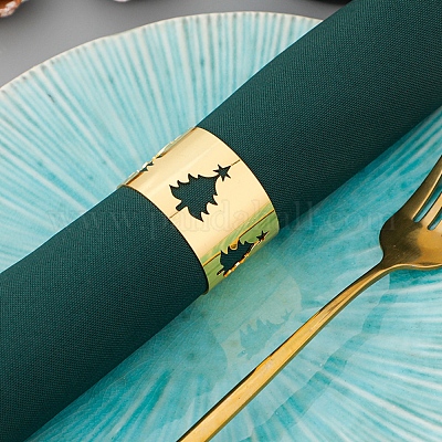 Рождественские кольца для салфеток из железа и сплава XMAS-K001-01A-1