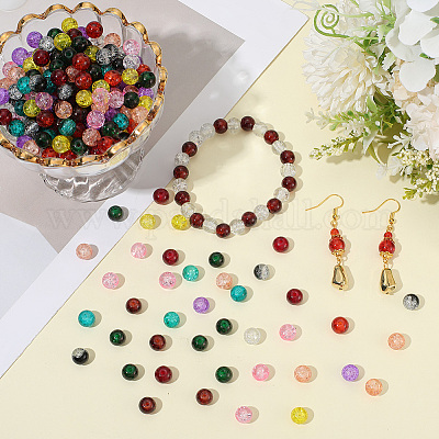 330 шт. 11 цвета окрашенные распылением хрустальные стеклянные бусины DGLA-LT0001-07-1