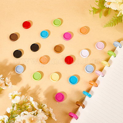 60 шт. 12-цветные АБС-пластиковые свободные листы на кольце-регистраторе с круглыми дисками FIND-CP0003-05-1