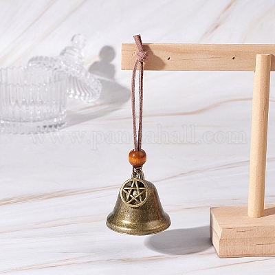 Железный колокольчик и подвеска в виде звезды из сплава HJEW-JM03366-1
