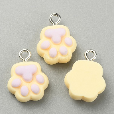 Подвески из непрозрачной смолы RESI-WH0027-22D-1