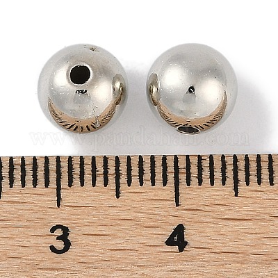 Пластиковые круглые бусины ccb&nbsp;ALUM-U001-08C-05-1