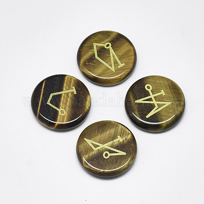 Природных тигровый глаз кабошонов G-T122-38E-1