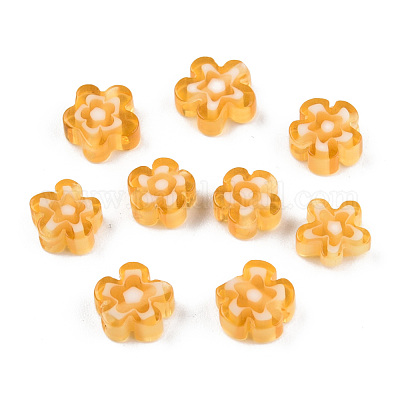 Ручной работы стеклянная бусина тысячецветник нитей LAMP-N029-017A-06-1