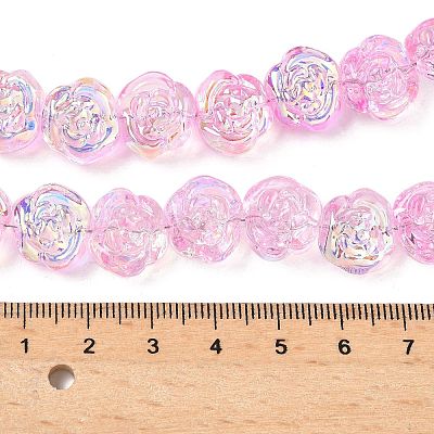 Стеклянные бусины с гальваническим покрытием  EGLA-K061-09A-AB04-1