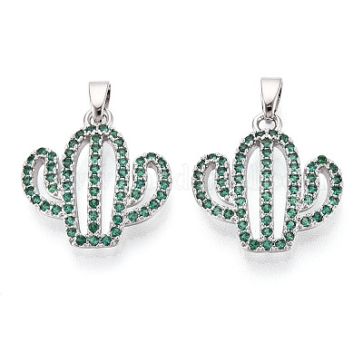 Латунные микро проложить кубического циркония подвески KK-N257-71P-1