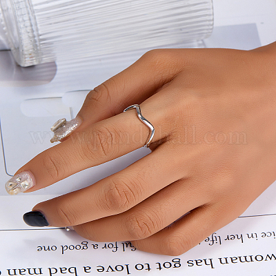 925 перстень из стерлингового серебра неправильной формы TI3281-2-1